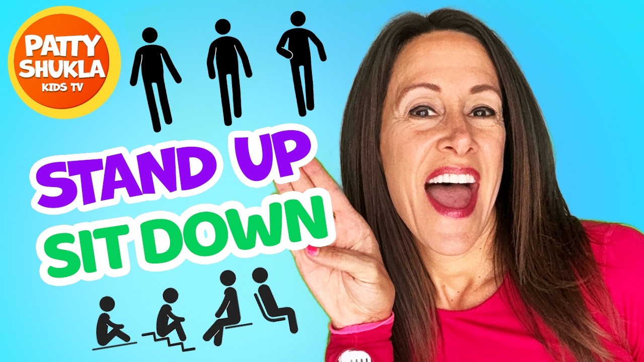 Learn Dance Song for Children | Stand Up, Sit Down Children's song by Patty Shukla |  Nursery rhymes