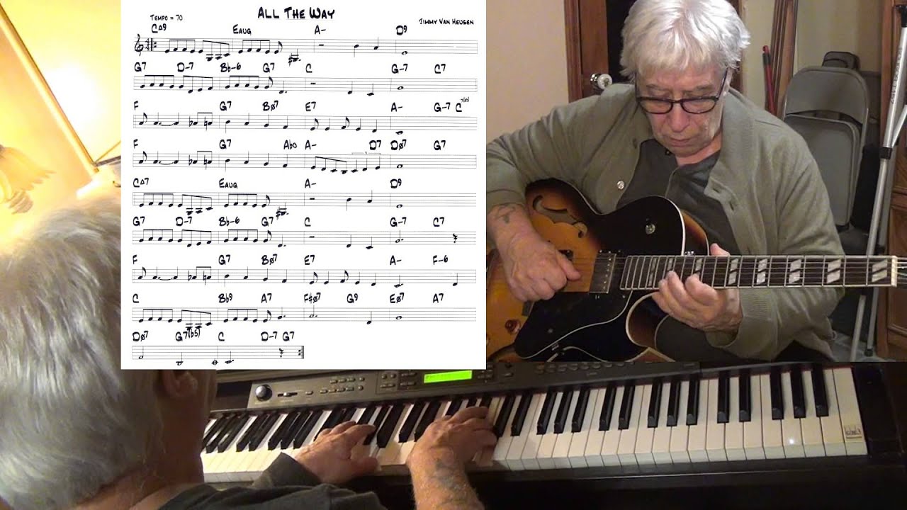 All The Way - jazz guitar & piano cover ( Jimmy Van Heusen ) Yvan Jacques