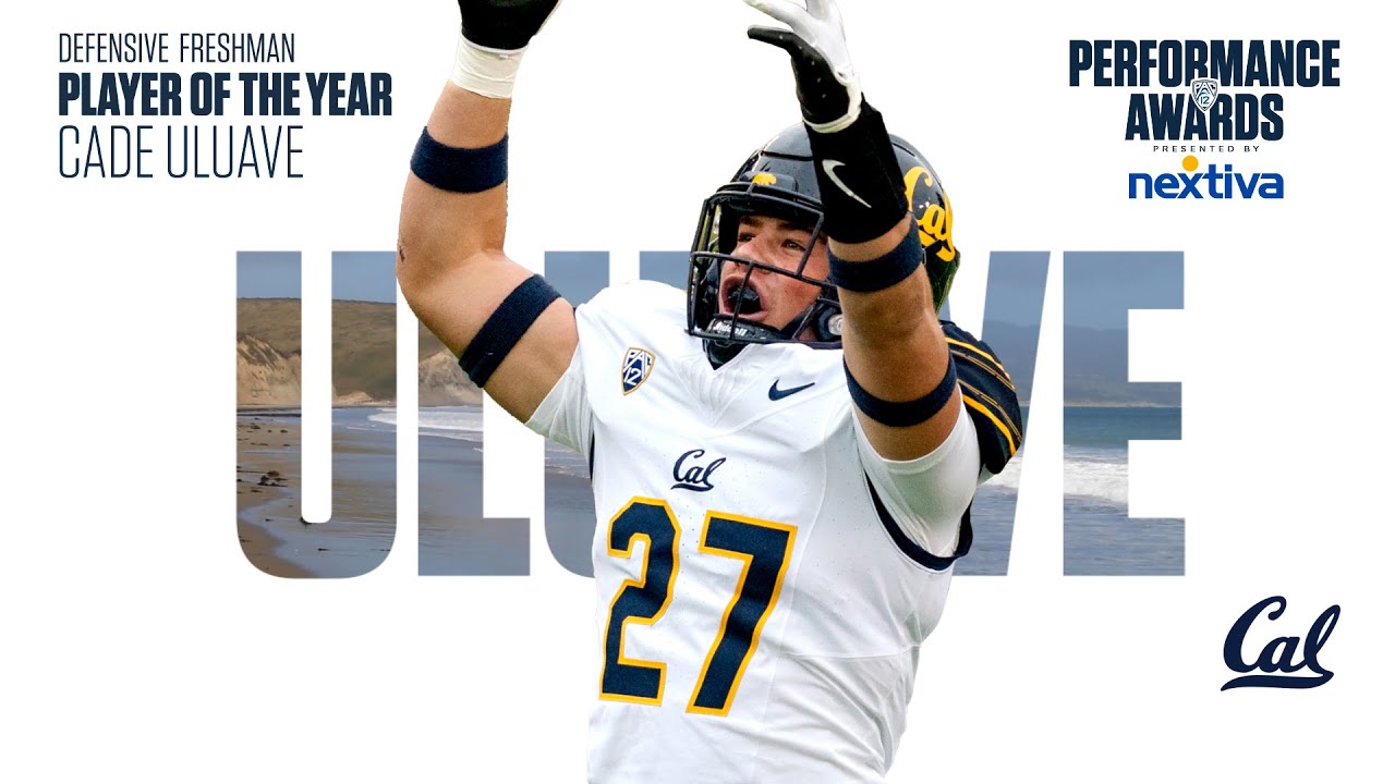 Cal’s Cade Uluave named 2023 Pac-12 Freshman Defensive Player of the Year, presented by Nextiva