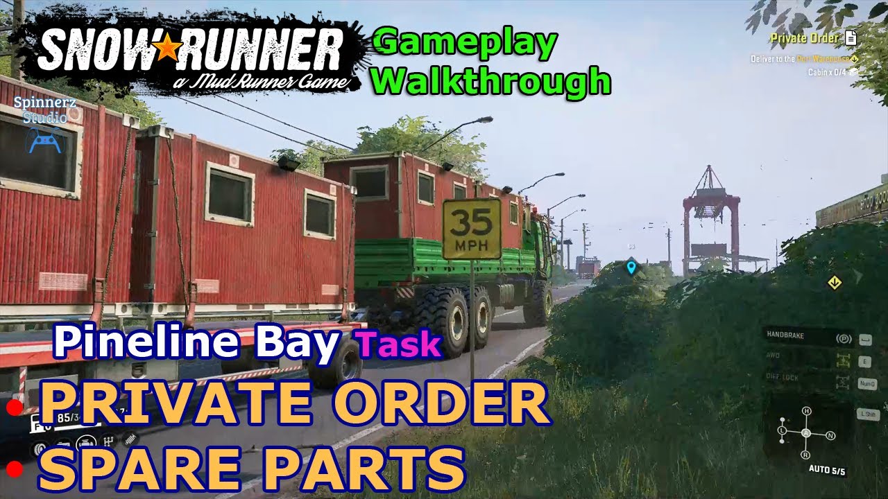 SnowRunner - Private Order | SnowRunner - Spare Parts | Pineline Bay Task, North Carolina - Phase 12