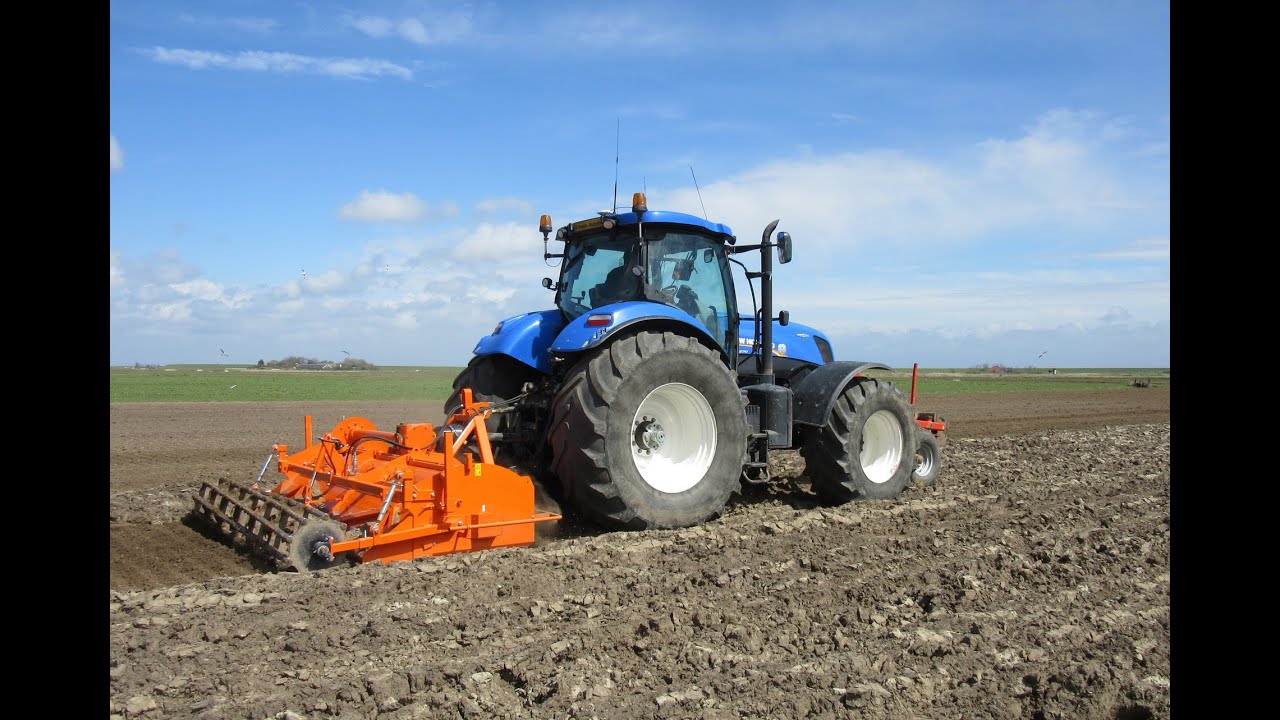 Frezen en aardappels planten op Texel