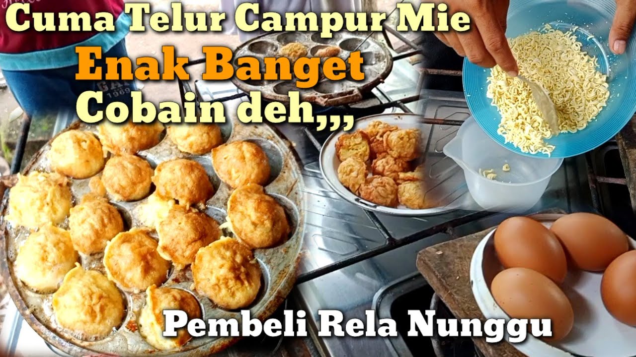 Inovasi Baru Bikin Nagih,,!!! Telur Congkel mie,Rasanya yang begitu Gurih & Enak