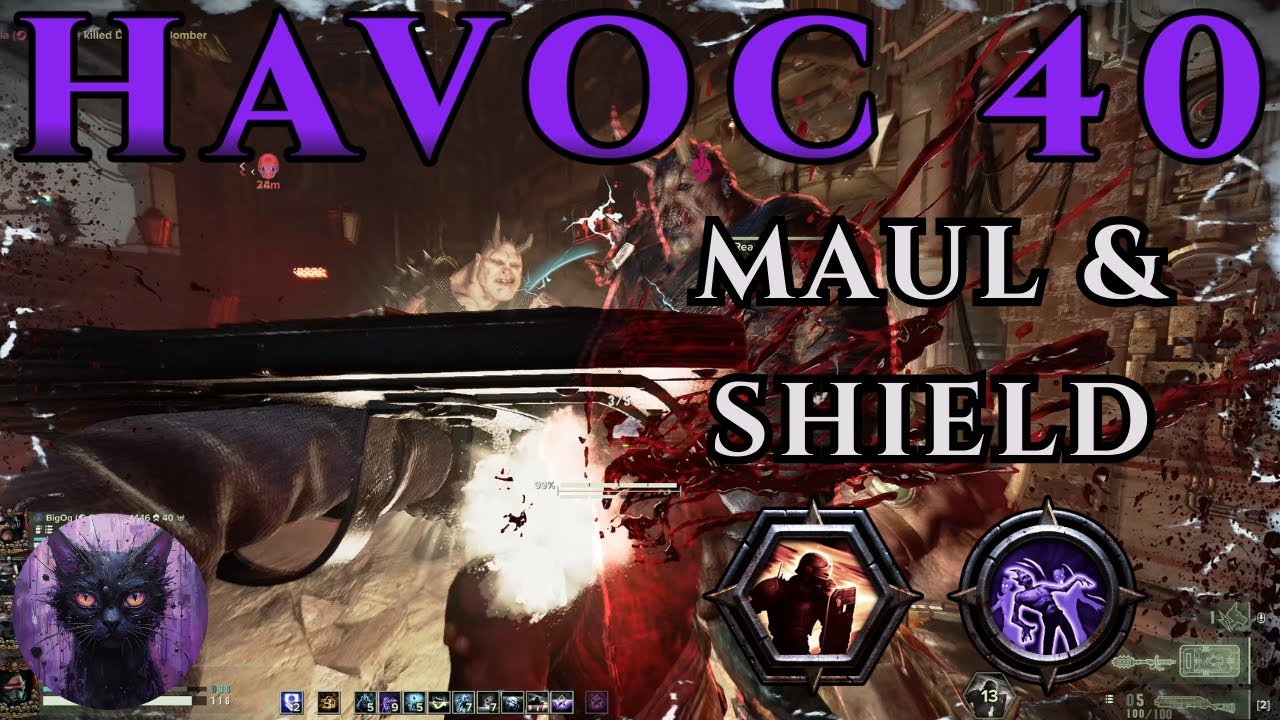 Arbites - Shock Maul & Shield Mk XI & Shotgun | Havoc 40 Gameplay | Dark Communion | Darktide