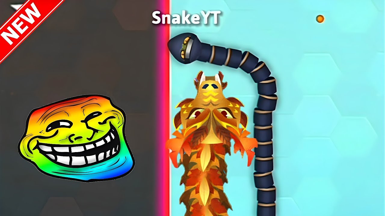 Snake.Io 🐍 The Biggest Snake Haunted by Tiny Pro Snake!