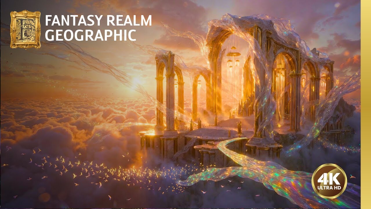 🏛️✨ The Temple of Your Spirit | Crystal Chimes & Wind of Light | 432Hz Soothing Breath Music | 4K