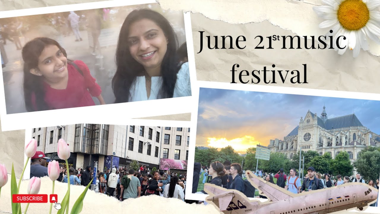 June 21st Music 🎵 Festival in 🇫🇷ದೇಸಿ-ಯ-ವಿದೇಶಿ ಕನ್ನಡ Vlog [4k]