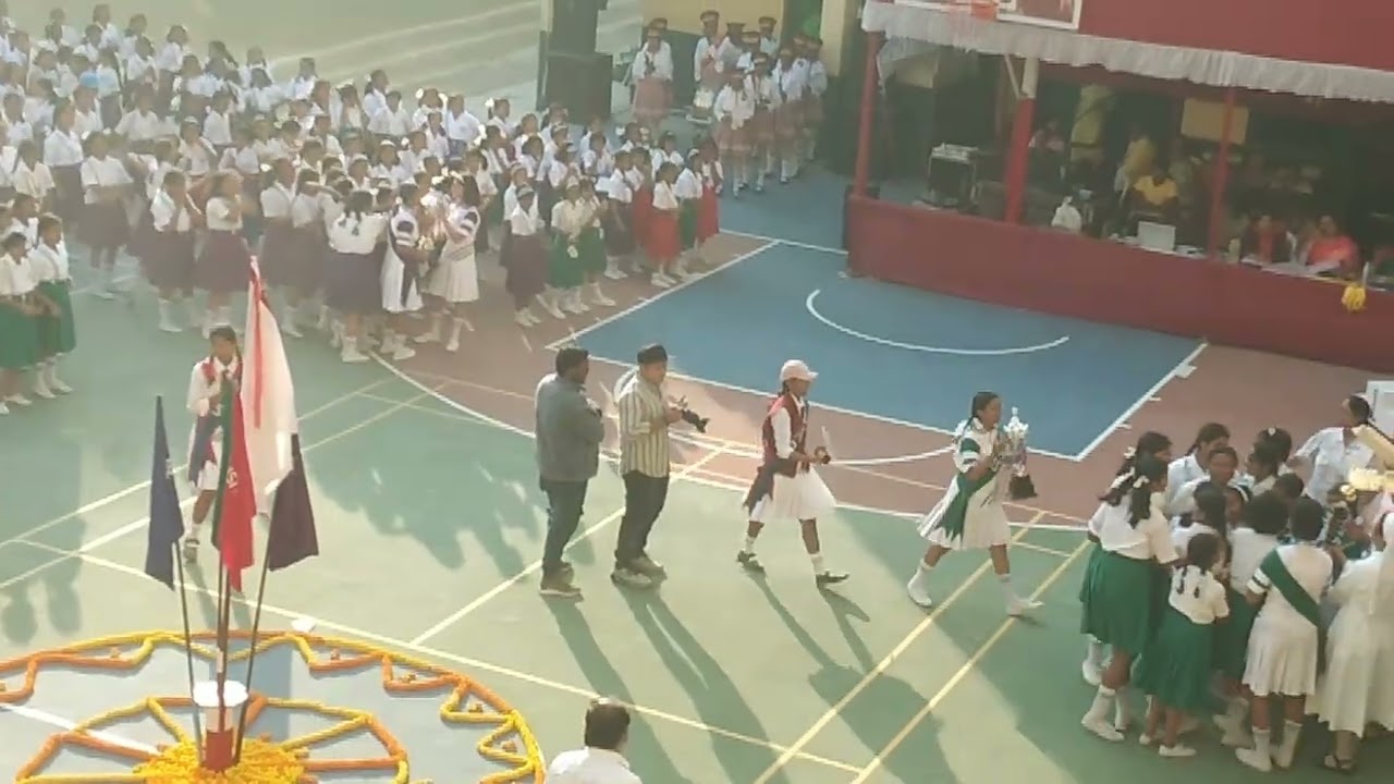 The moment when Ms SAS and champion of houses are declared.St Anthony's High School, Chandannagar 