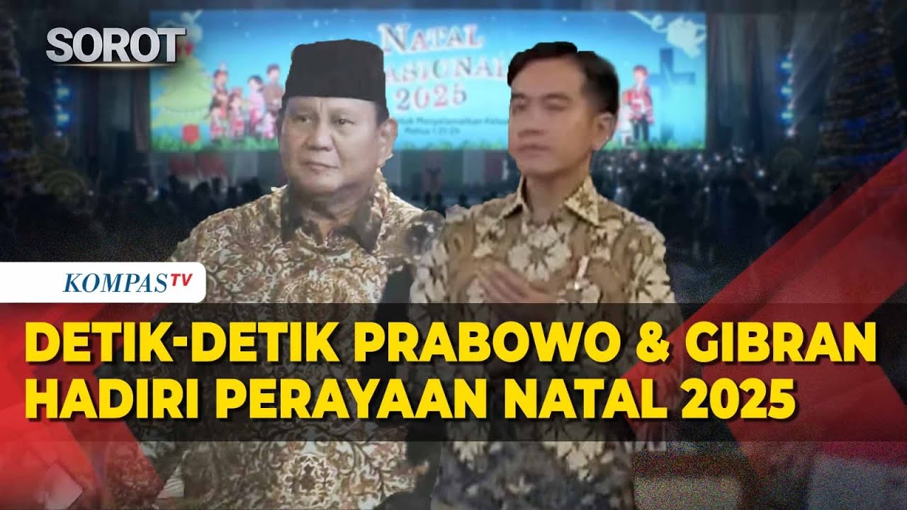 Detik-Detik Prabowo dan Gibran Hadiri Perayaan Natal Nasional 2025 di Jakarta