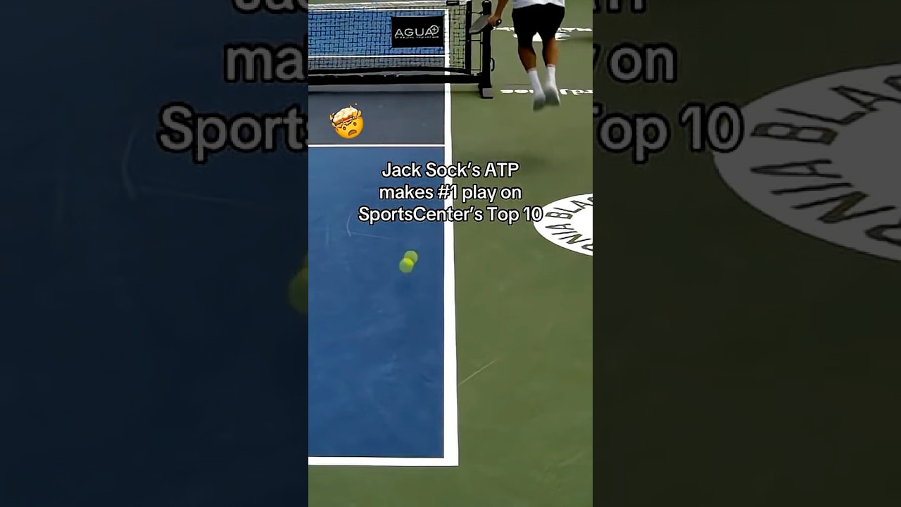 SportsCenter's #1 play 😲👏  Jack Sock hit this ATP SO HARD 
