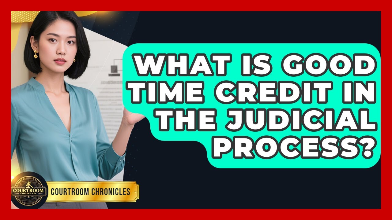 What Is Good Time Credit In The Judicial Process? - Courtroom Chronicles