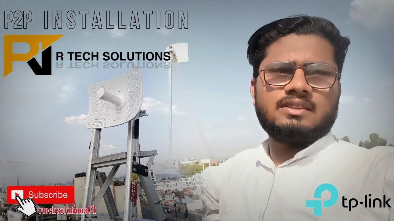 TP link 610 P2P Installation 🔥| IP Camera installation | fibre connectivity & installation🔗
