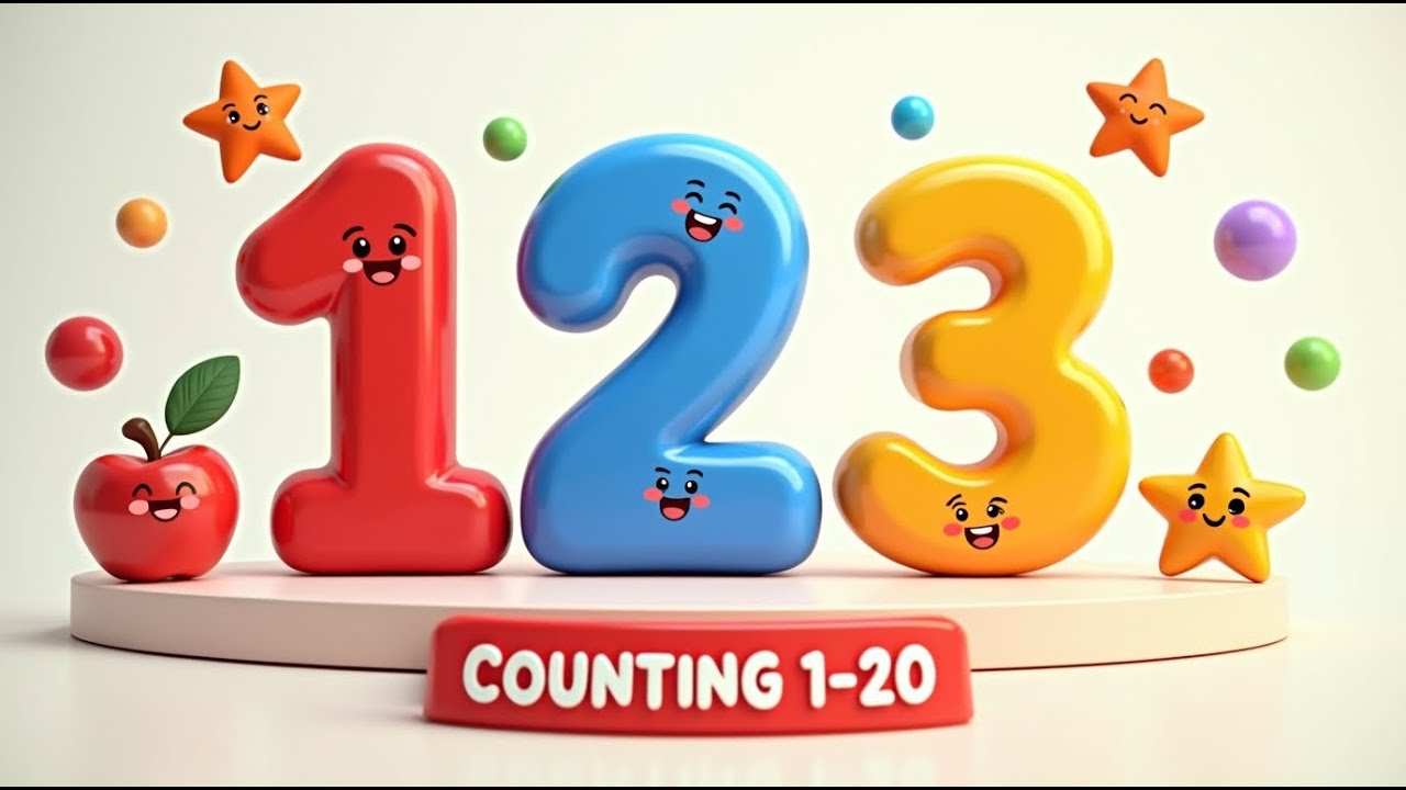 123 Counting Song for Babies  Learn Numbers 1 to 20  BabyPhonics Play