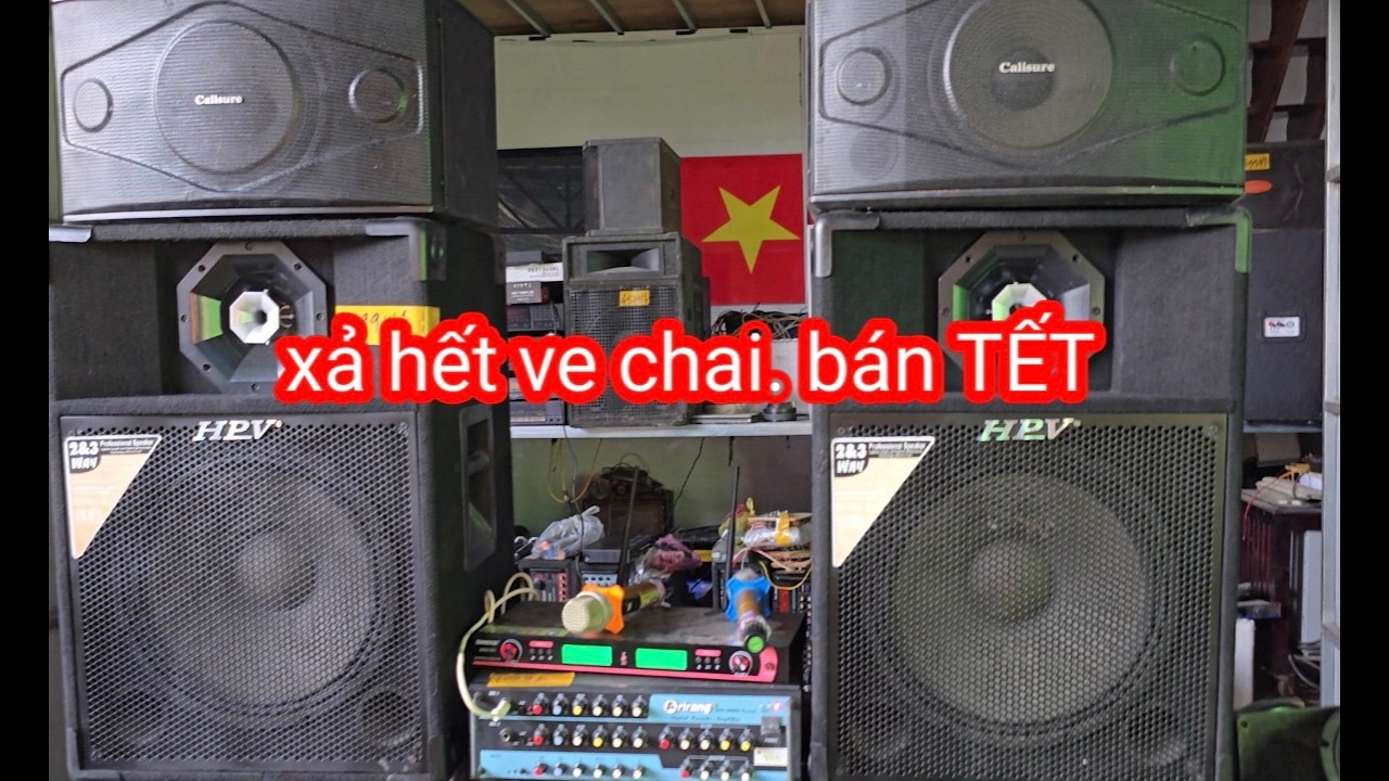 Xả hết ve chai. Hàng âm thanh loa toàn dải hiếm. Hàng âm thanh hiếm. Hàng chơi tết
