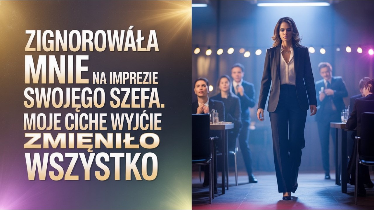 Zignorowała mnie na imprezie swojego szefa  Moje ciche wyjście zmieniło wszystko