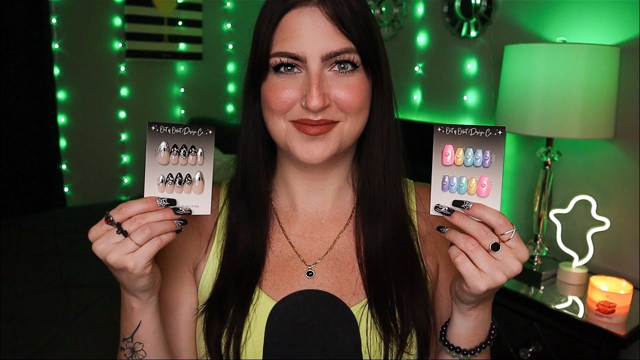 ASMR | New Etsy Nail Launches Show & Tell 💚