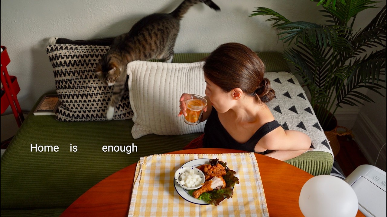 homebody living alone in Brooklyn | fried chicken and k-dramas