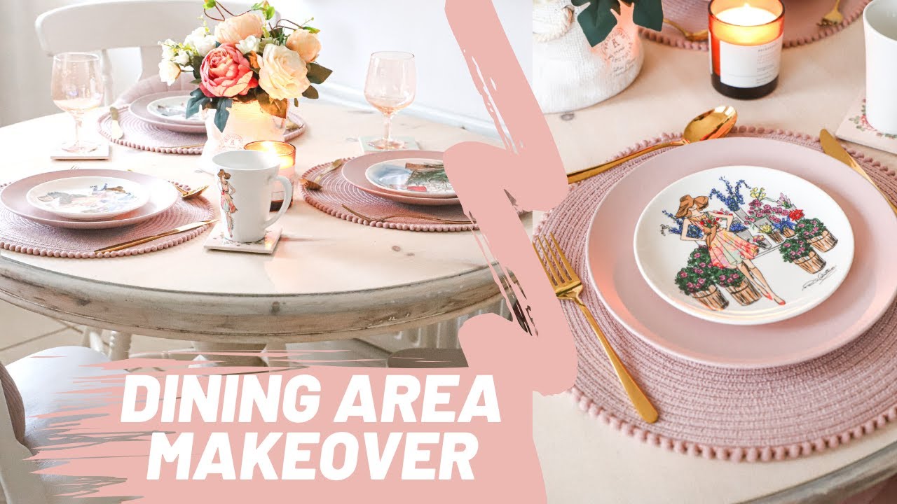 Kitchen Dining Area Makeover, Painting Chippy Chairs!