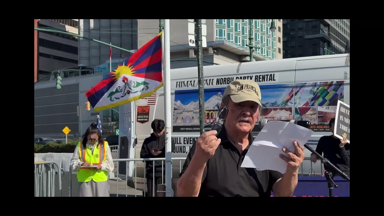 Founding TYC member and Rangtsen activist Mr.Jamyang Norbu la -March 10th. NY. 
