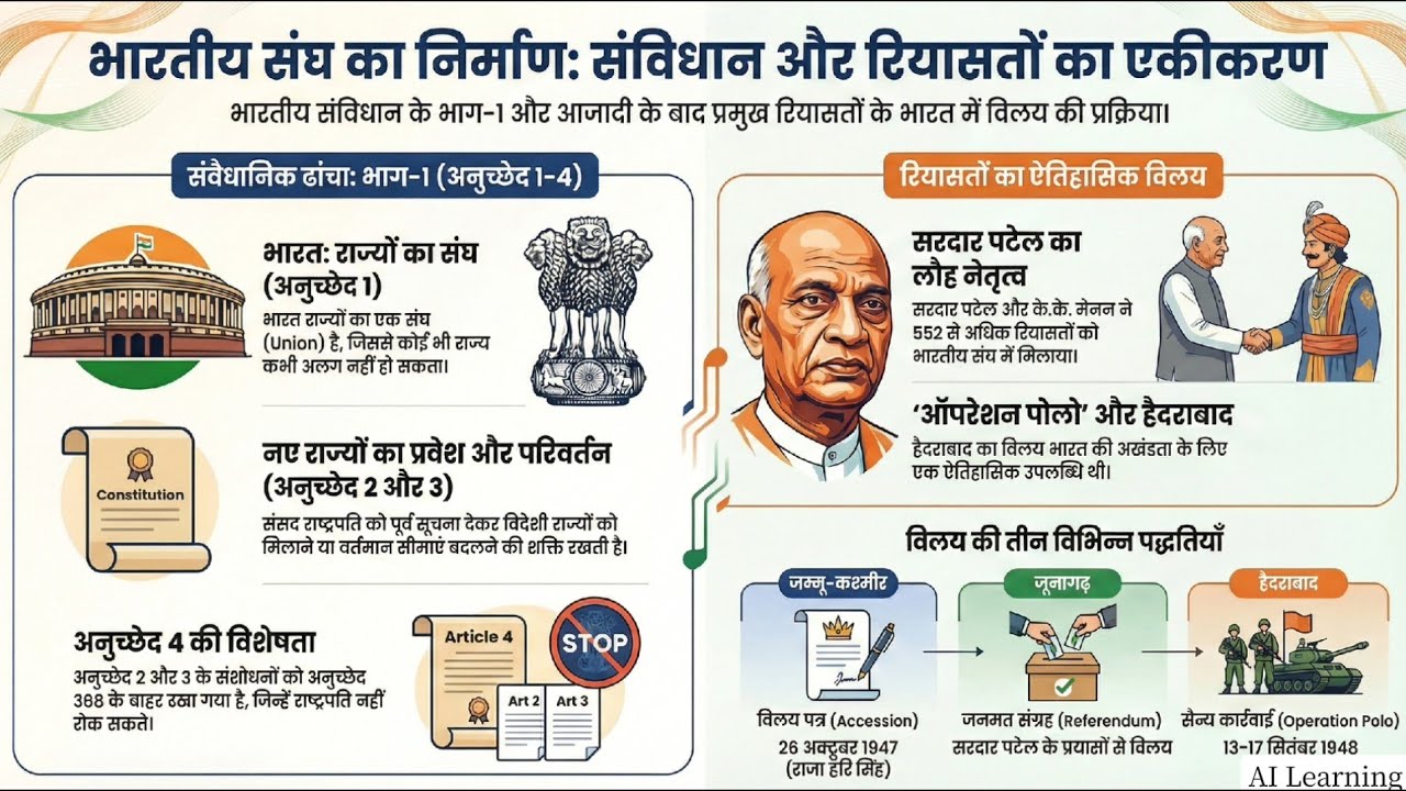 Indian Polity Part 1 राज्य व उसके राज्य क्षेत्र Podcast Learning