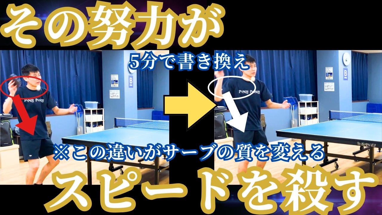 手首・前腕を振る努力が、スピードを殺す。構造で「爆速」を呼び込む、ロングサーブの鉄則 | 三谷式