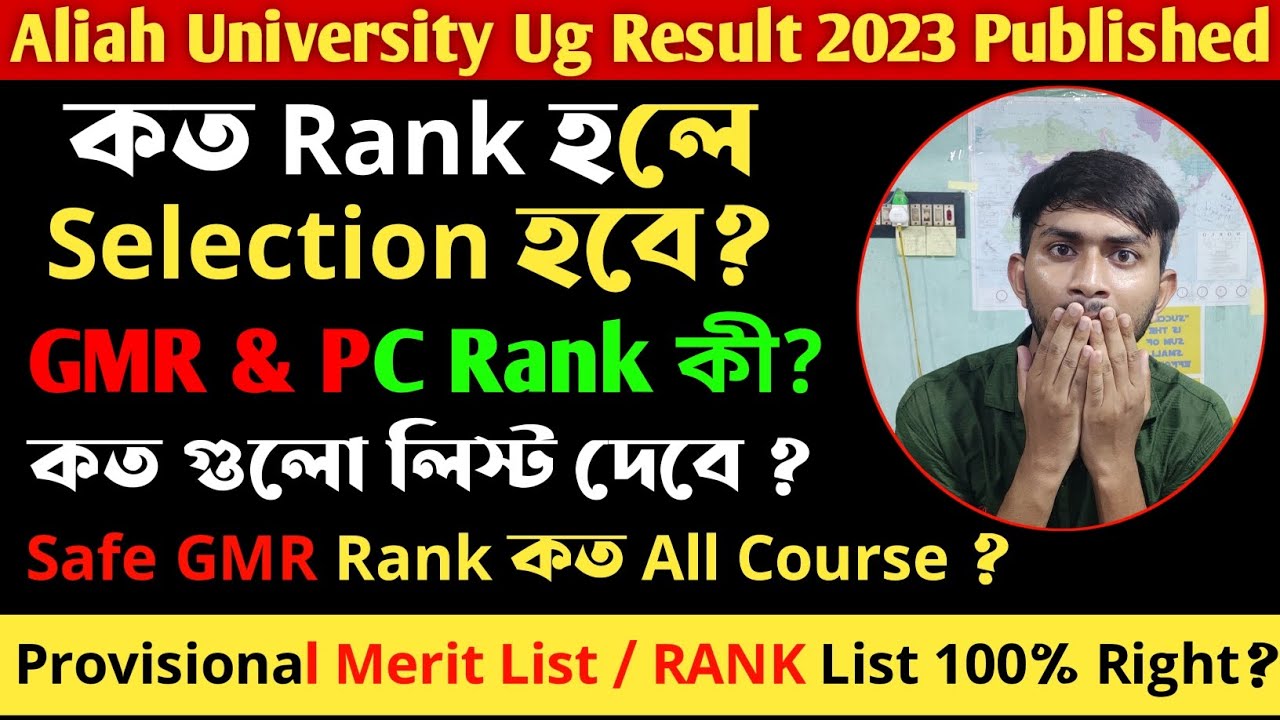 Aliah University Admission Test Result Published 2023। Auat Result Safe GMR Rank কত? Aliah Admission