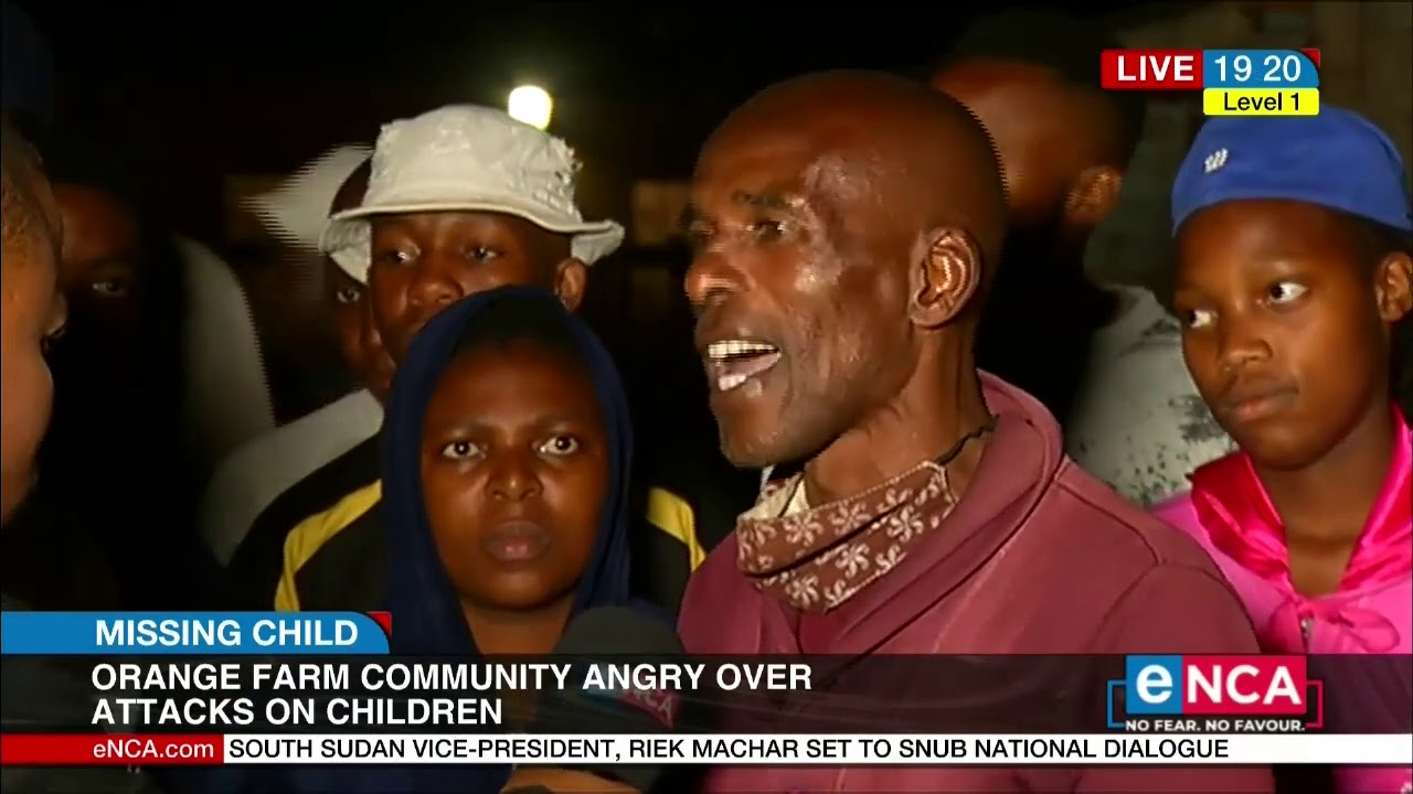 Orange farm community angry over attacks on children