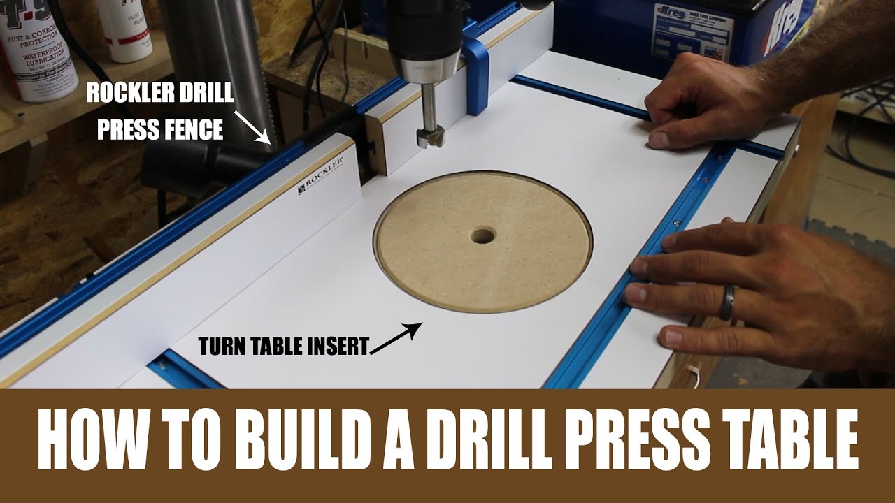 How To Make A Drill Press Table