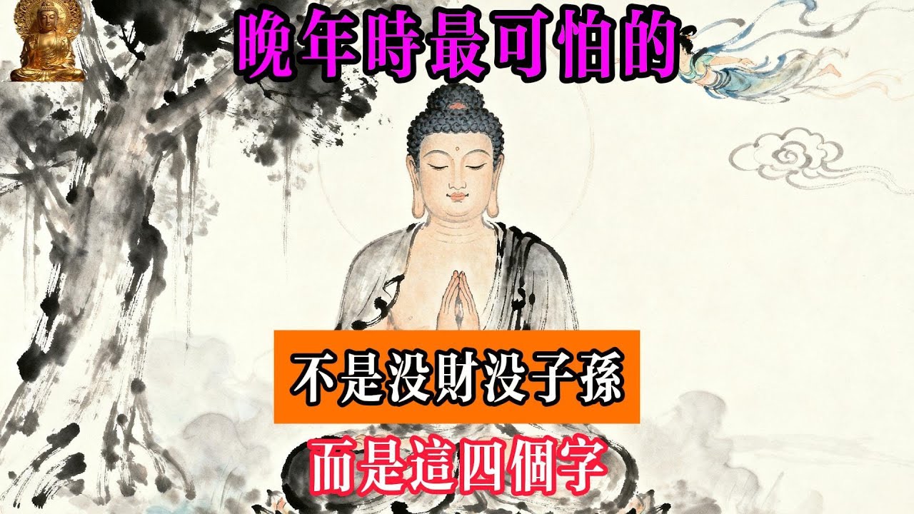 “晚年最可怕的，不是沒錢沒子孫，而是這四個字！佛陀兩千年前早已洞察壹切！”#佛學智慧#晚年人生#心靈成長#佛教故事#人生哲理#禪修#生死觀#心無所依#心經#老年生活#生命智慧