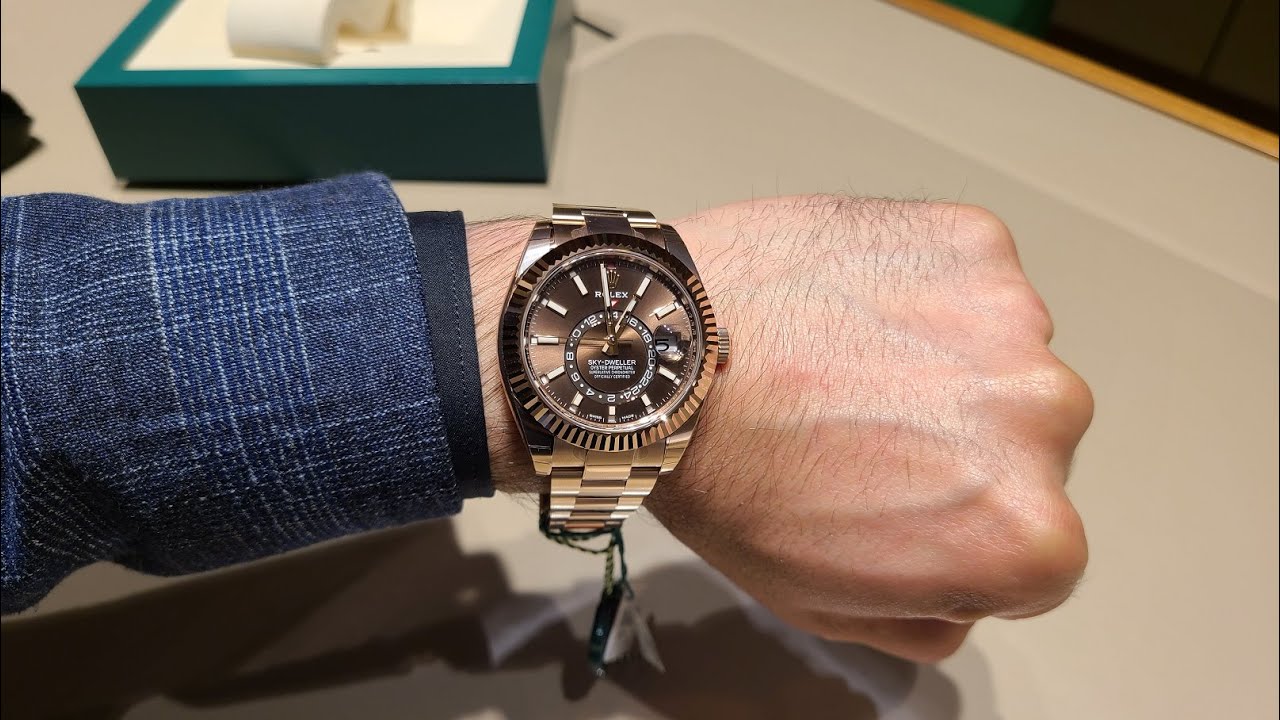 Rolex Skydweller 18k everose ref. 326935 unboxing and review best rolex ever