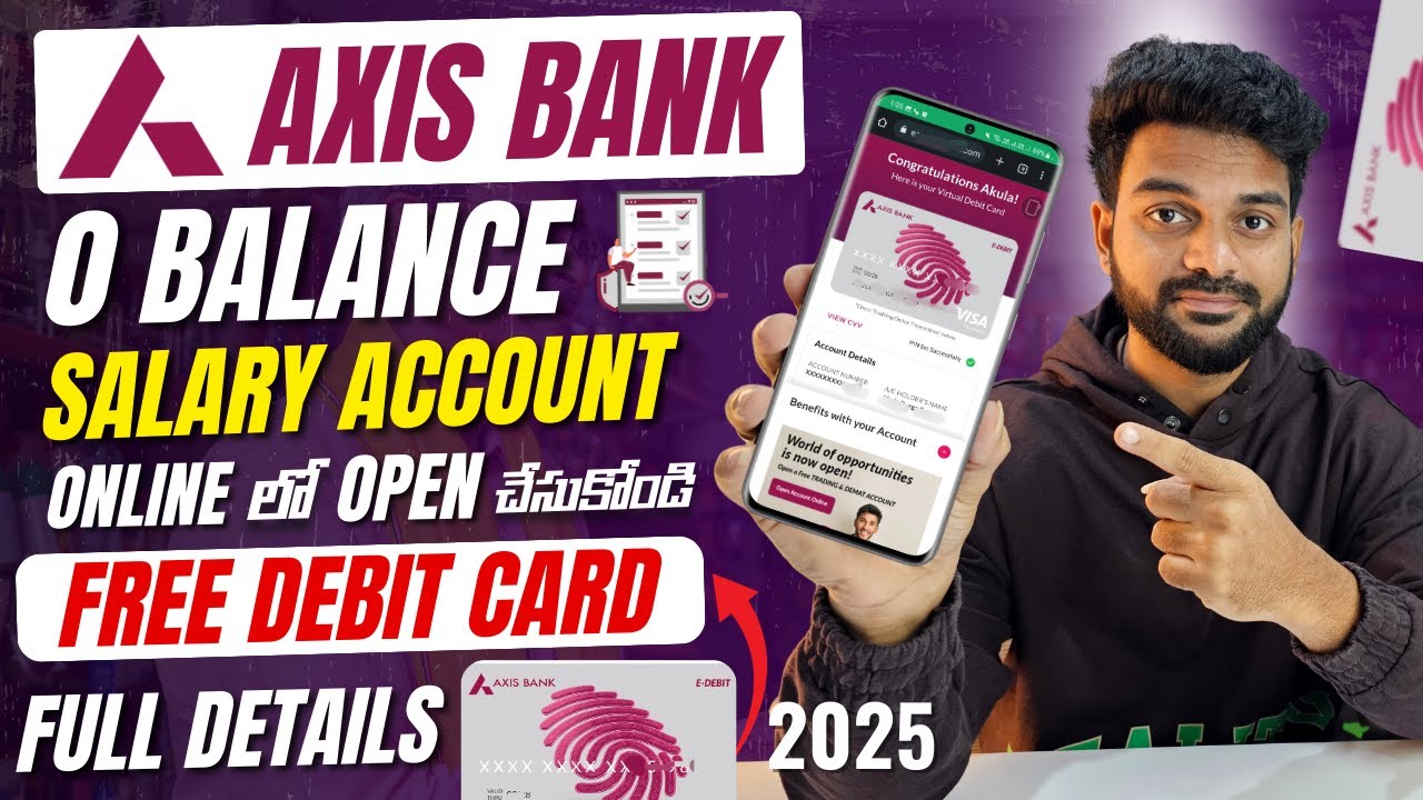 Axis Bank Account Opening | axis bank zero balance salary account |zero balance bank account opening