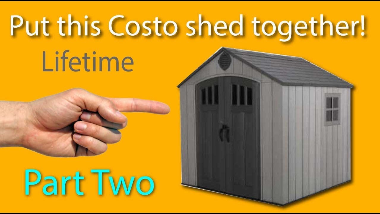 Сборка этого сарая Costco 