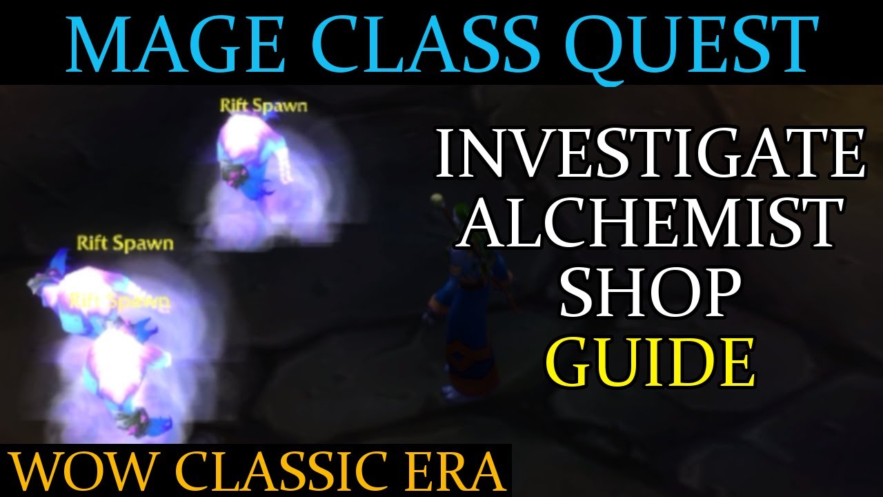 WoW - Investigate alchemist shop mage class quest (Guide)