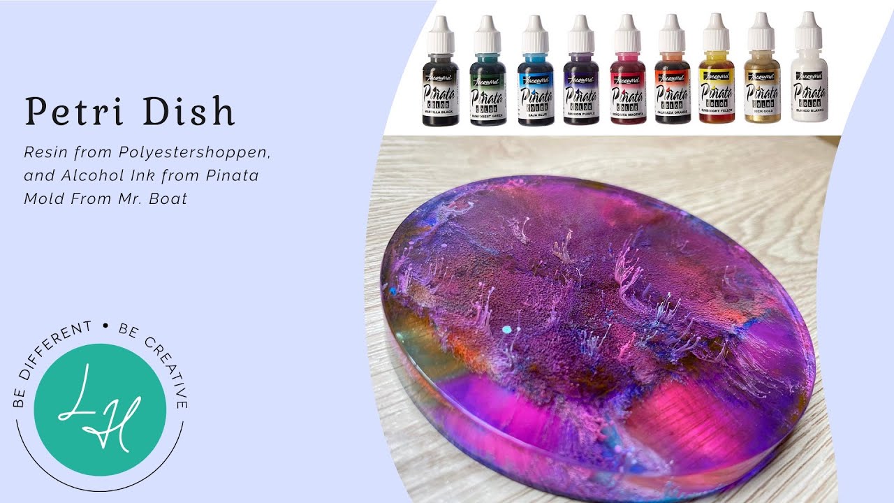 Resin Petri Dish & Alcohol Ink