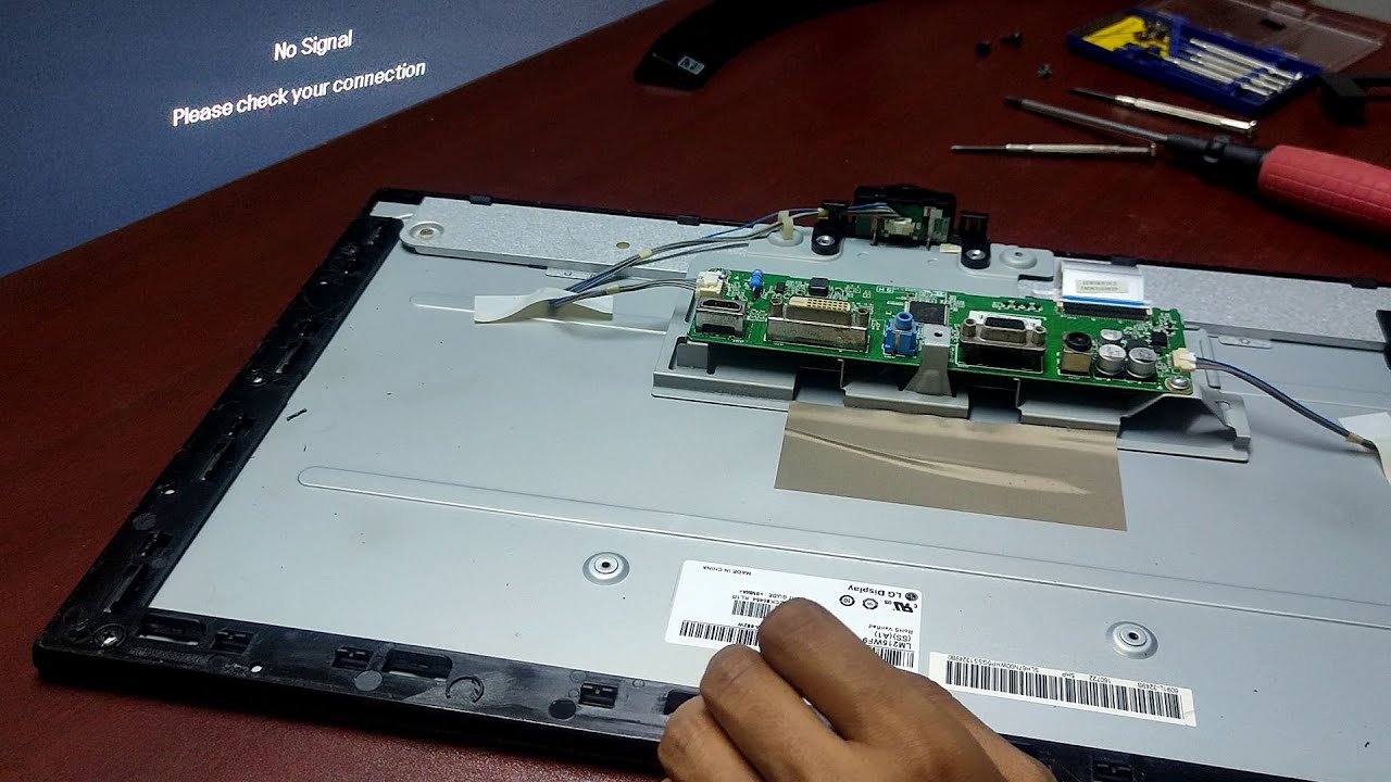 LG 22MP68VQ - P Monitor PCB Replacement (no display no power LED fix)