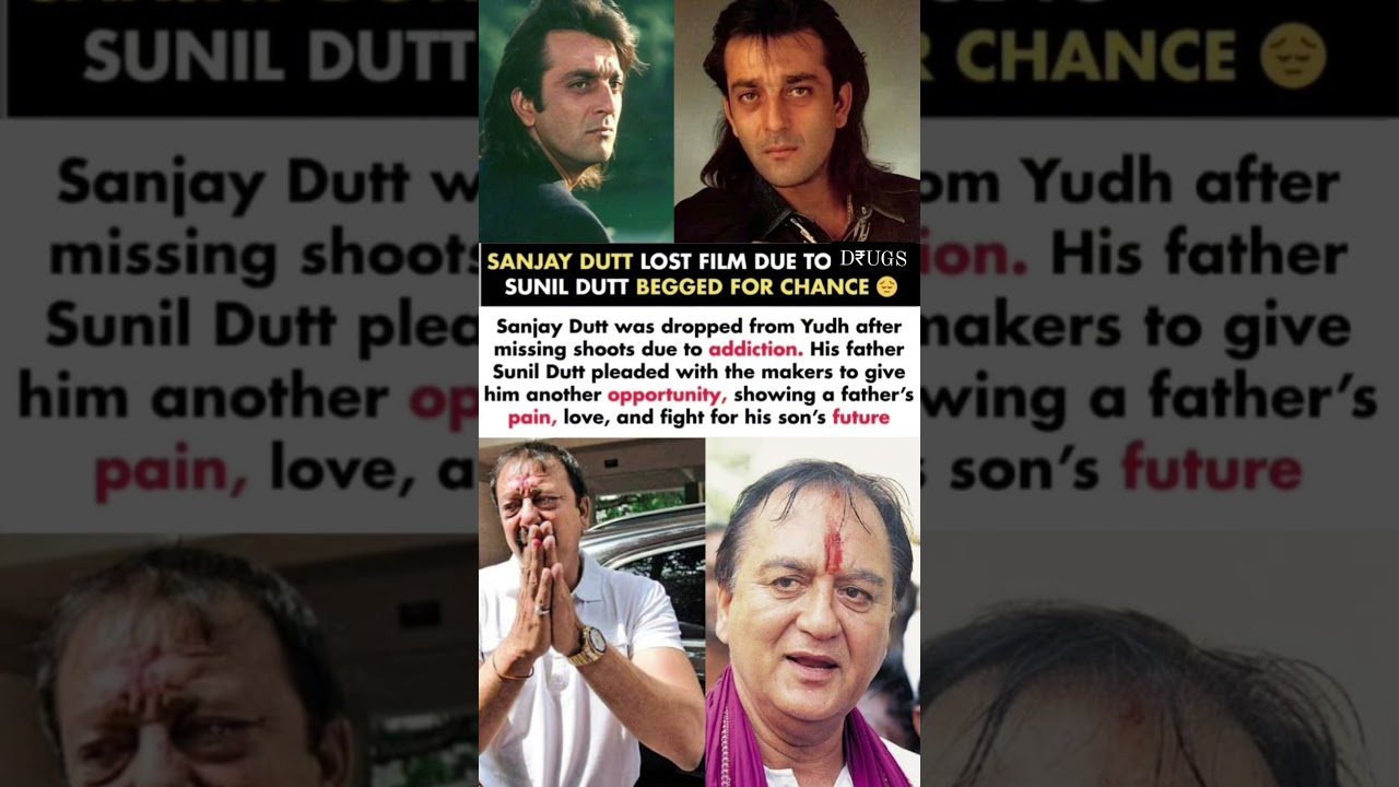 Sanjay Dutt Lost Film Due To D₹ugs,His Father Sunil Dutt Plead With Maker For Chance#sanjaydutt#news