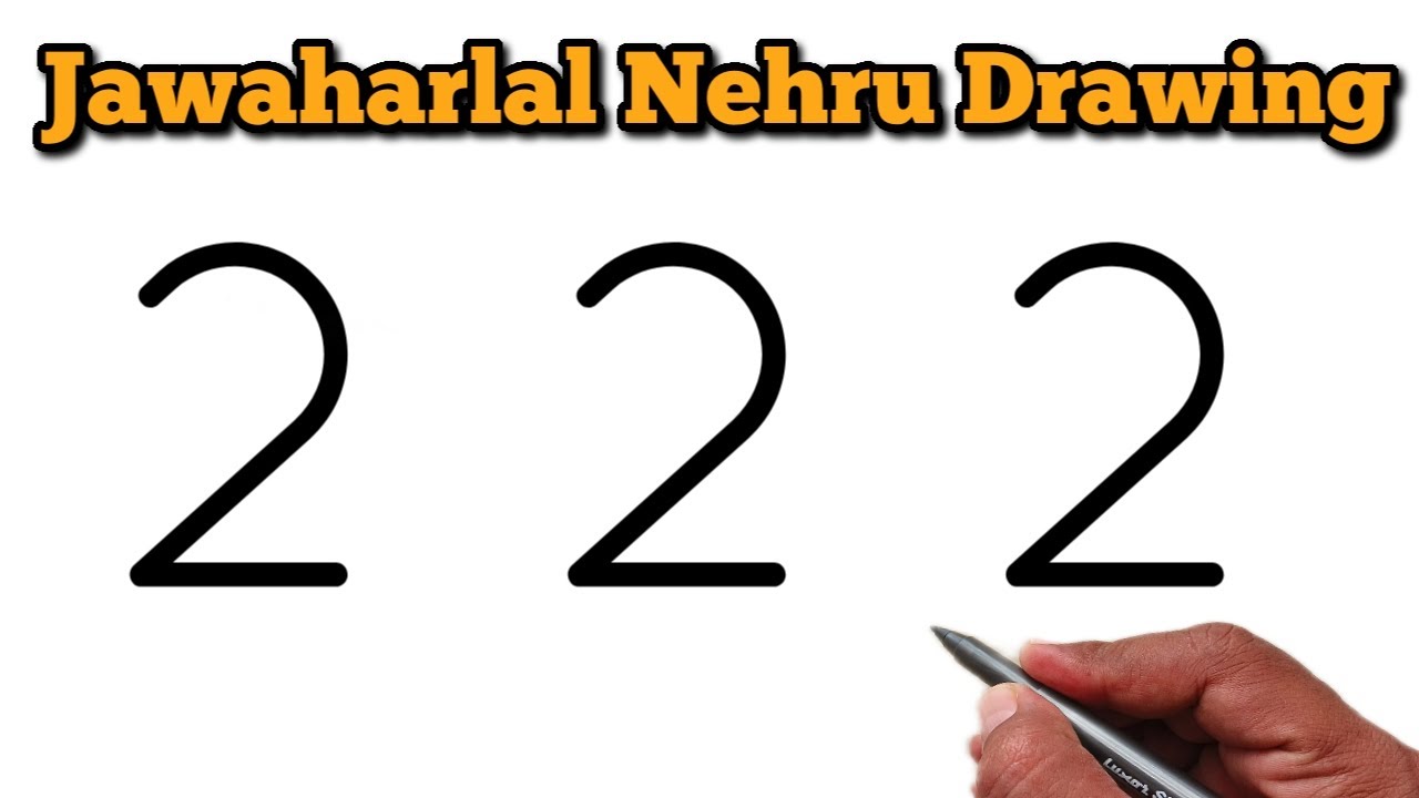 How to Draw Chacha Nehru Step by Step | Beautiful Children&rsquo;s Day Special Art