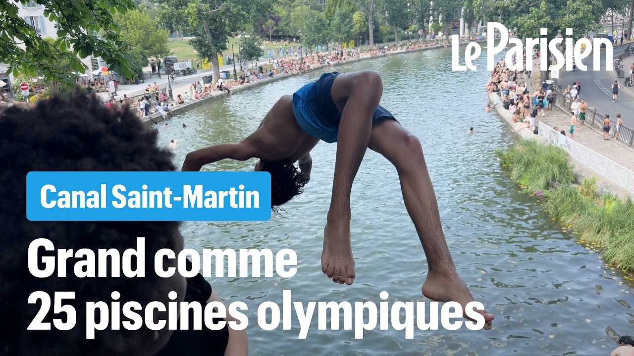 Canicule &agrave; Paris : comment le canal Saint-Martin est devenu la plus grande piscine de la capitale
