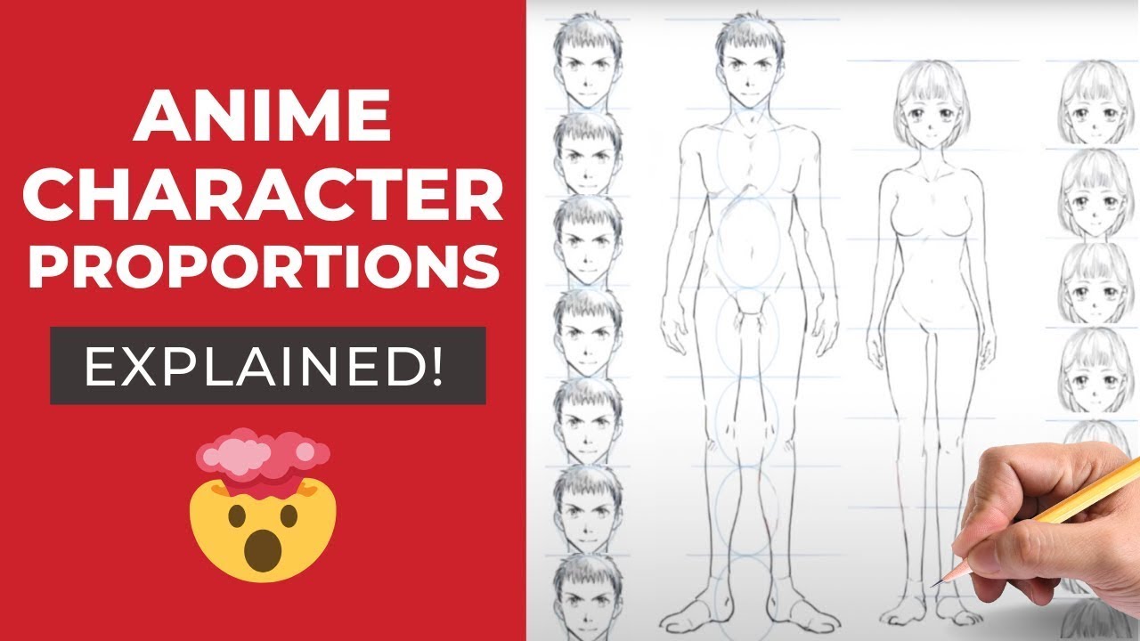 How to Draw Full Body Manga Characters for Beginners | Manga Anatomy and Proportions