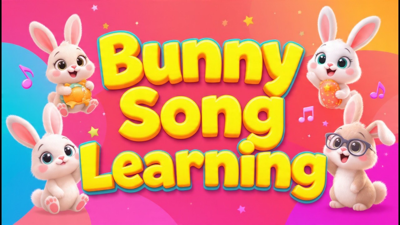 Bunny Sleep Song | Good Night Rabbit Lullaby and Soothing Bunny Music for Kids Bedtime