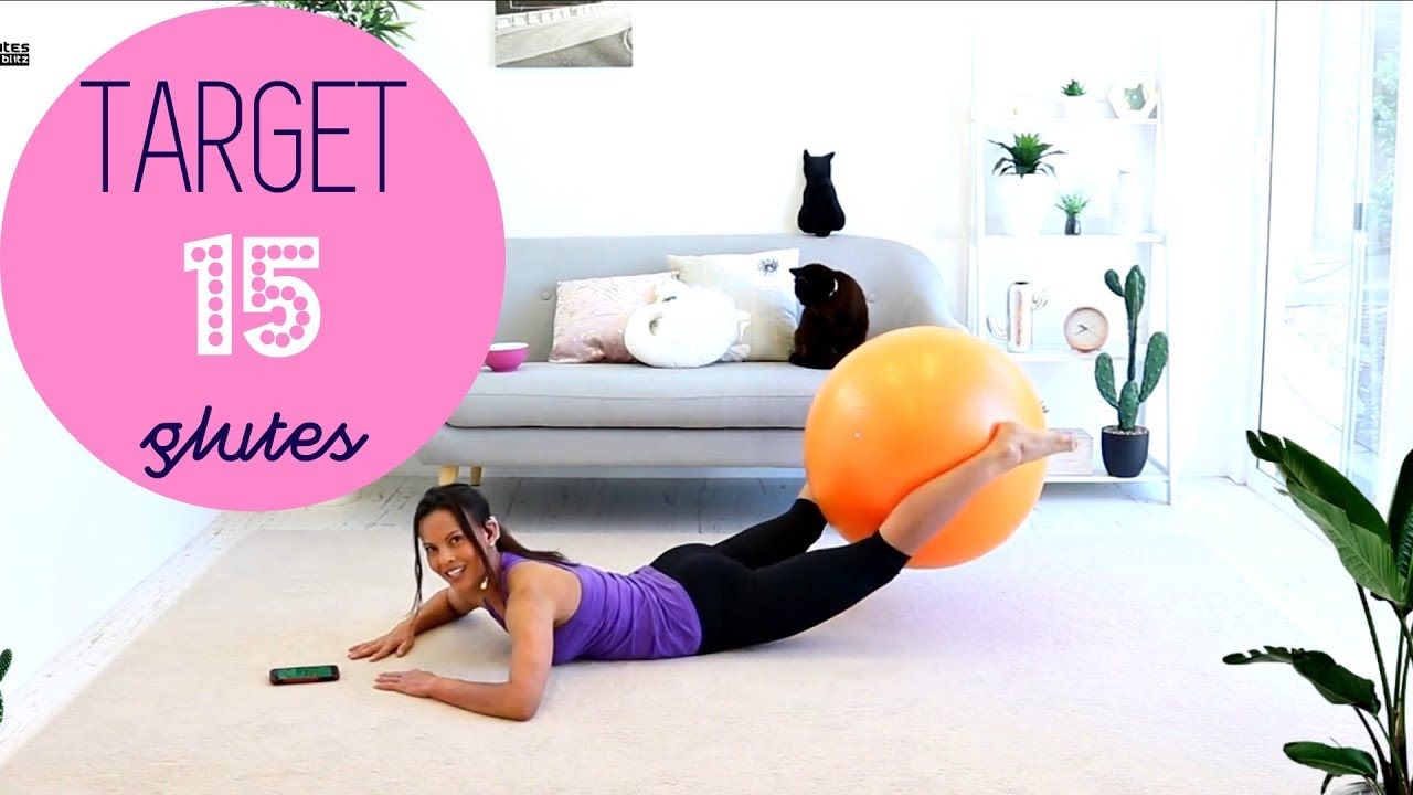 Stability Ball Butt Workout - BARLATES BODY BLITZ Target 15 Glutes