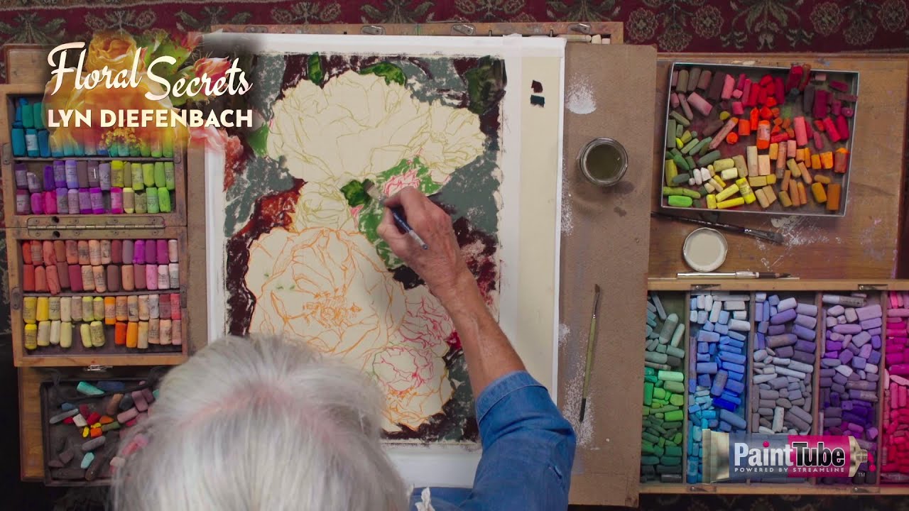 Lyn Diefenbach Floral Secrets Timelapse Pastel Painting Demonstration