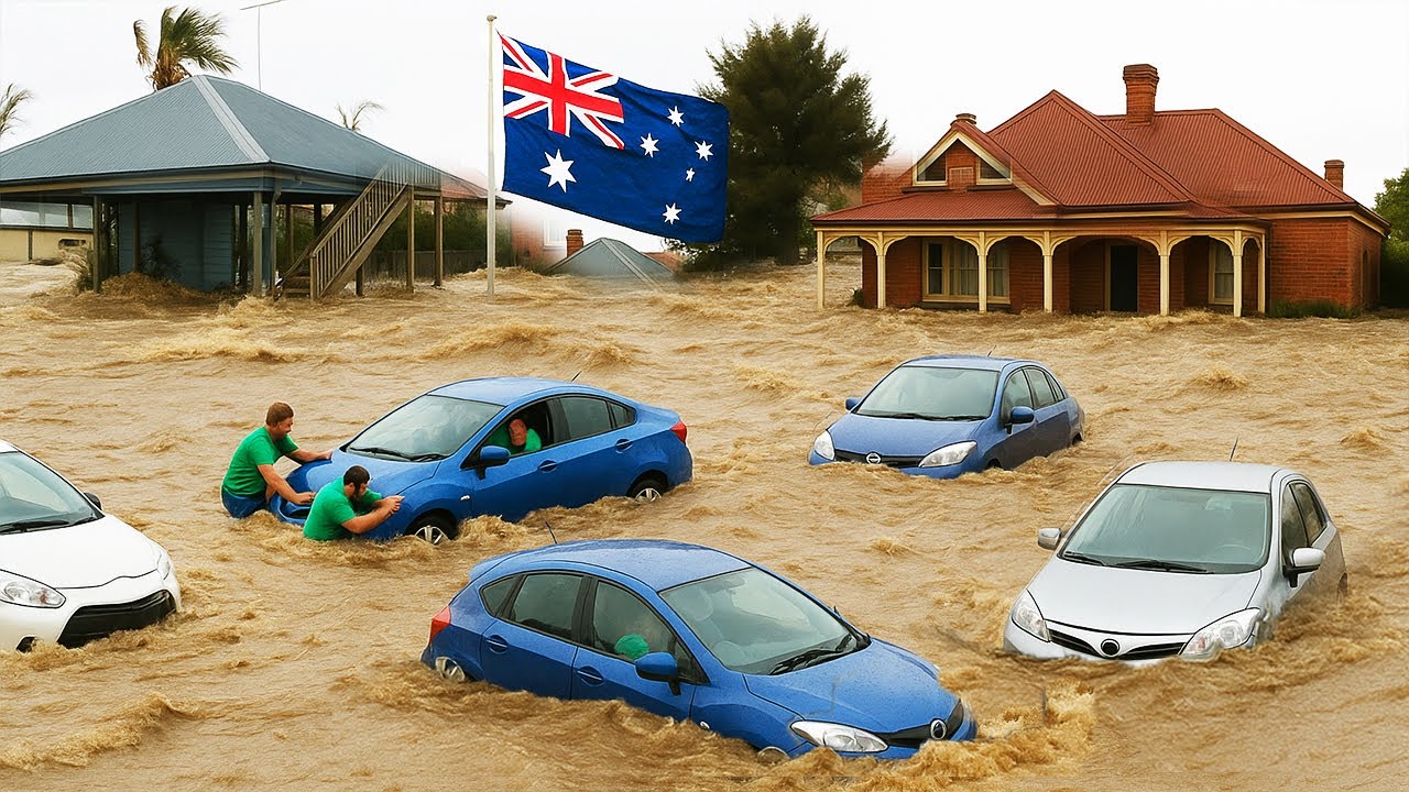 Australia Underwater ! 🌊 Historic Floods Turn Streets into Rivers | Towns & Cars Submerged in NSW