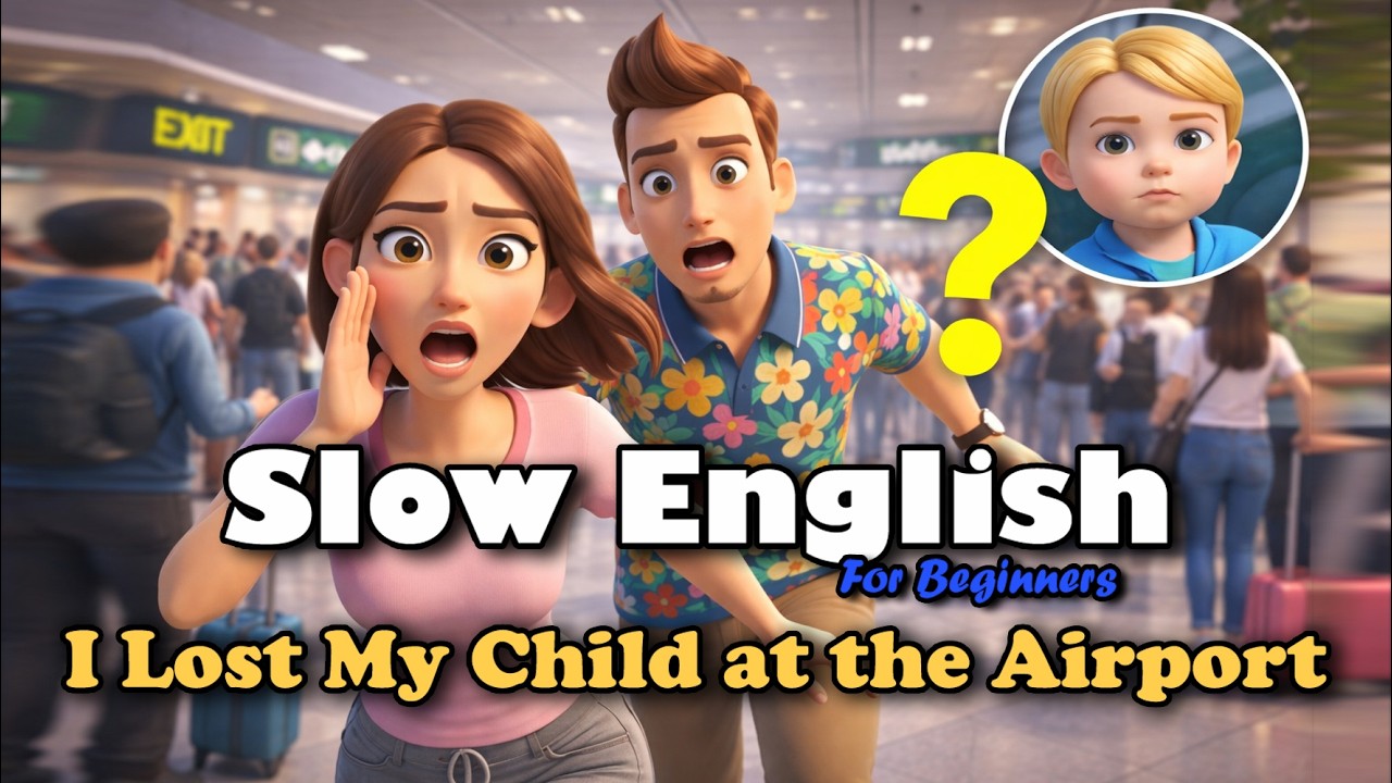 I Lost My Child at the Airport and How I Handled It | Slow English Story (A2)