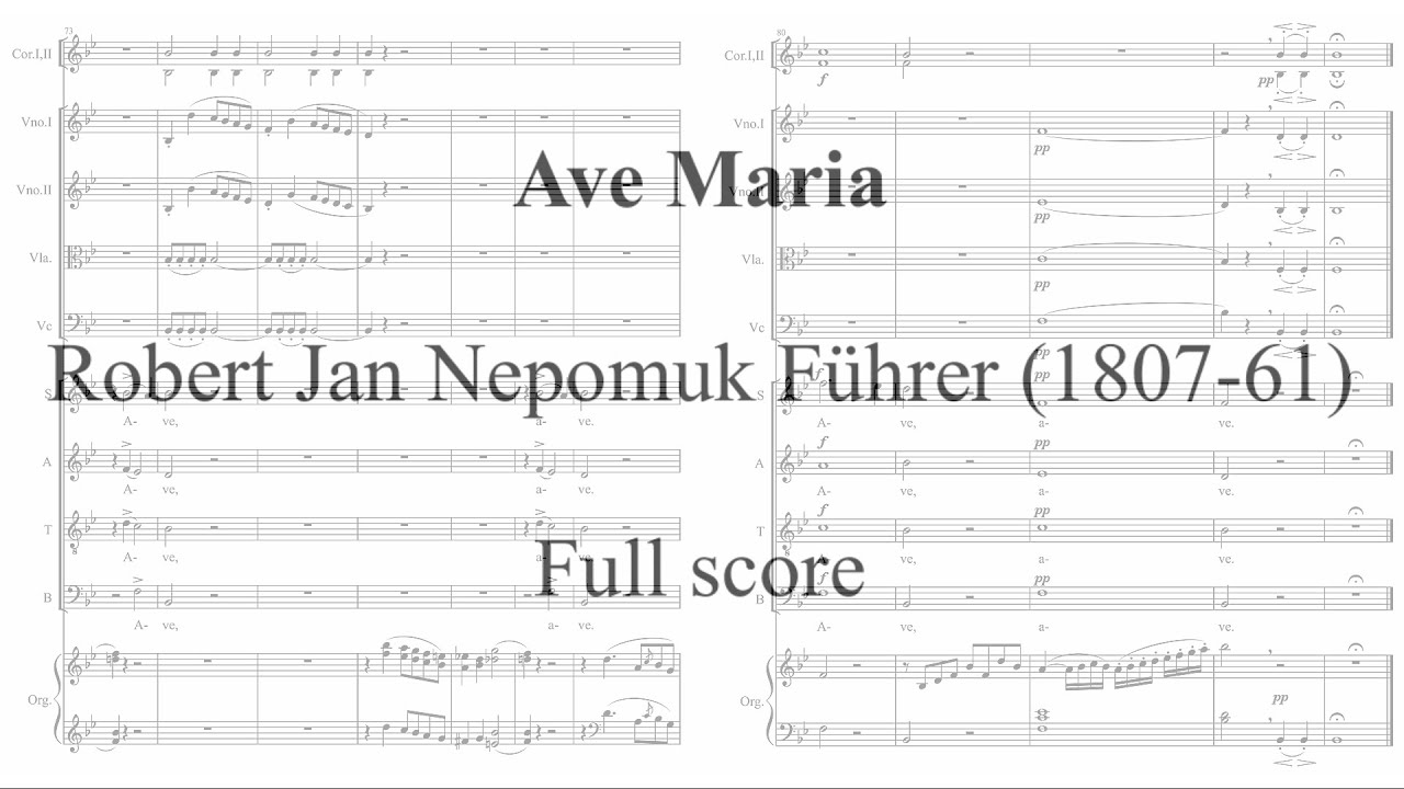 Robert Jan Nepomuk Führer (1807-61) - Ave Maria
