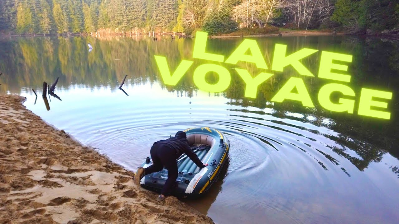 Inflatable raft (Seahawk 3)- voyage around Hall Lake, OR