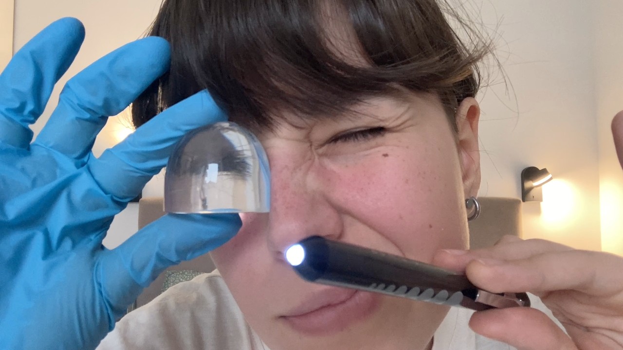 asmr eye exam (fast, chaotic)