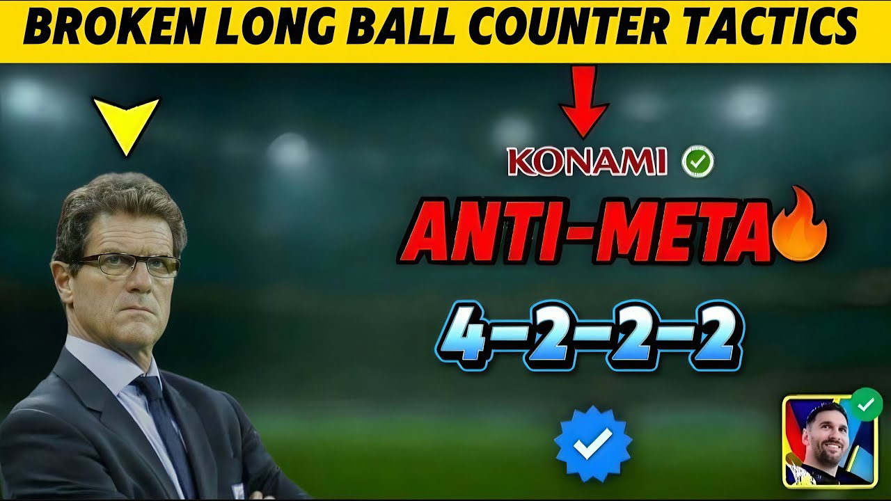 Сломанная тактика 4-2-2-2 с длинными контратаками в eFootball 2026 Mobile! Хитрости, которыми не ...