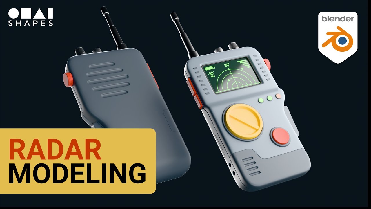 Blender 3d modeling Radar