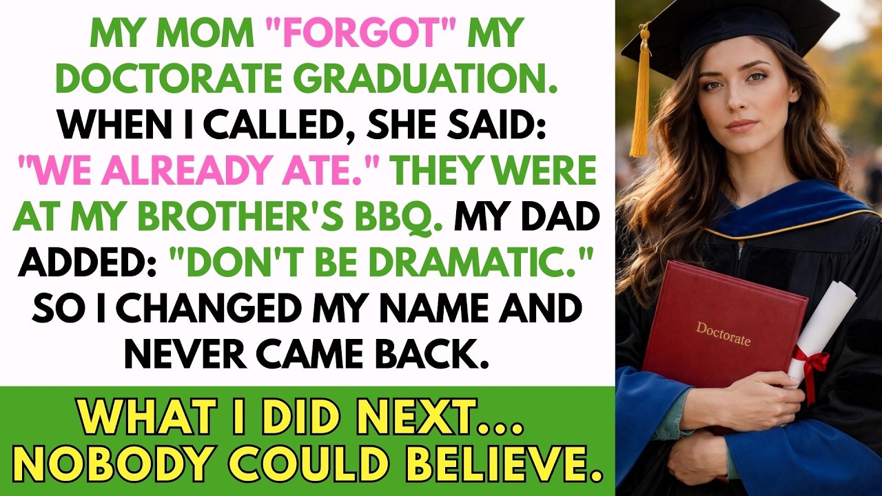 My Mom Missed My Doctorate for My Brother’s BBQ… What I Did Next Changed Everything.