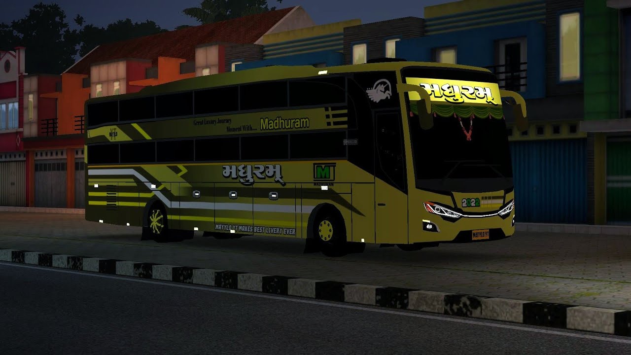 Madhuram bus livery | MAYYLO YT | bussid | bus simulator indonesia | surat all travels livery